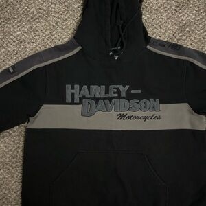 Harley-Davidson Black and Gray Sweatshirt.
